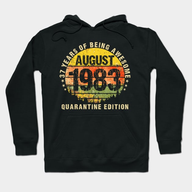 37 Years Being Awesome August 1983 Edition Hoodie by HypeRamen